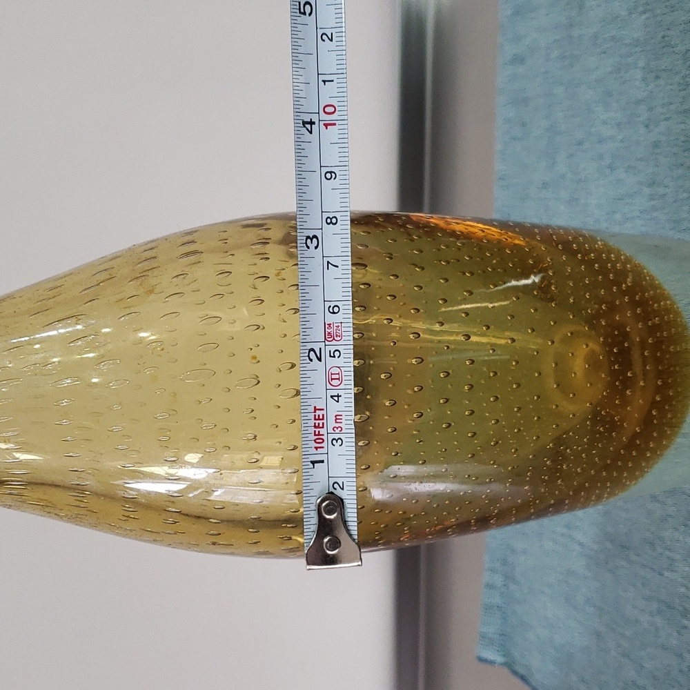 Vintage glass vase with pattern - Picture 4 of 6